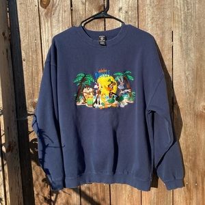Warner bros Maui crewneck sweater